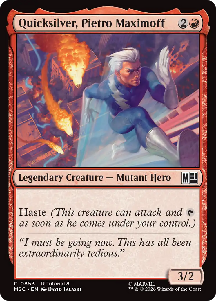 Quicksilver, Pietro Maximoff (0853) [Marvel Super Heroes Commander] | Devastation Store