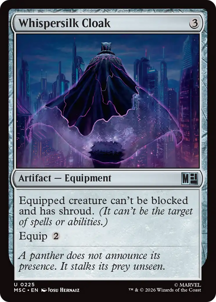 Whispersilk Cloak (Surge Foil) [Marvel Super Heroes Commander] | Devastation Store