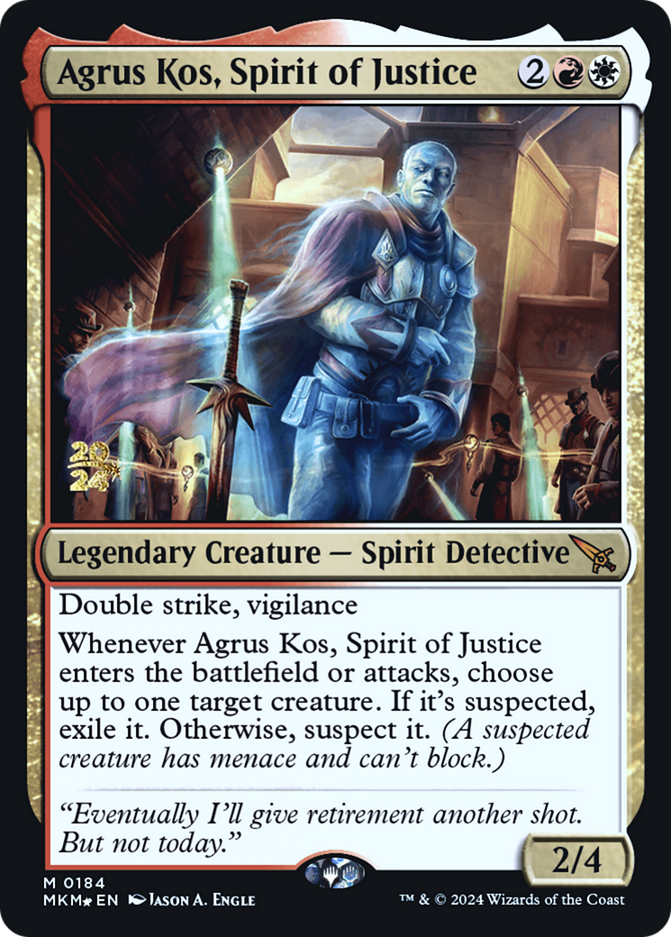 Agrus Kos, Spirit of Justice [Murders at Karlov Manor Prerelease Promos] | Devastation Store