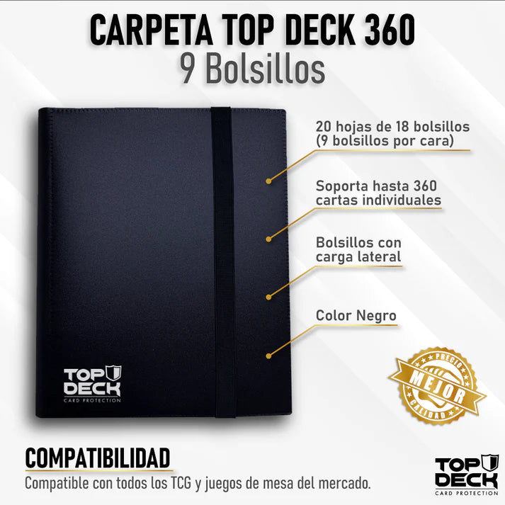Carpeta Topdeck 9 Bolsillos Plastico | Devastation Store