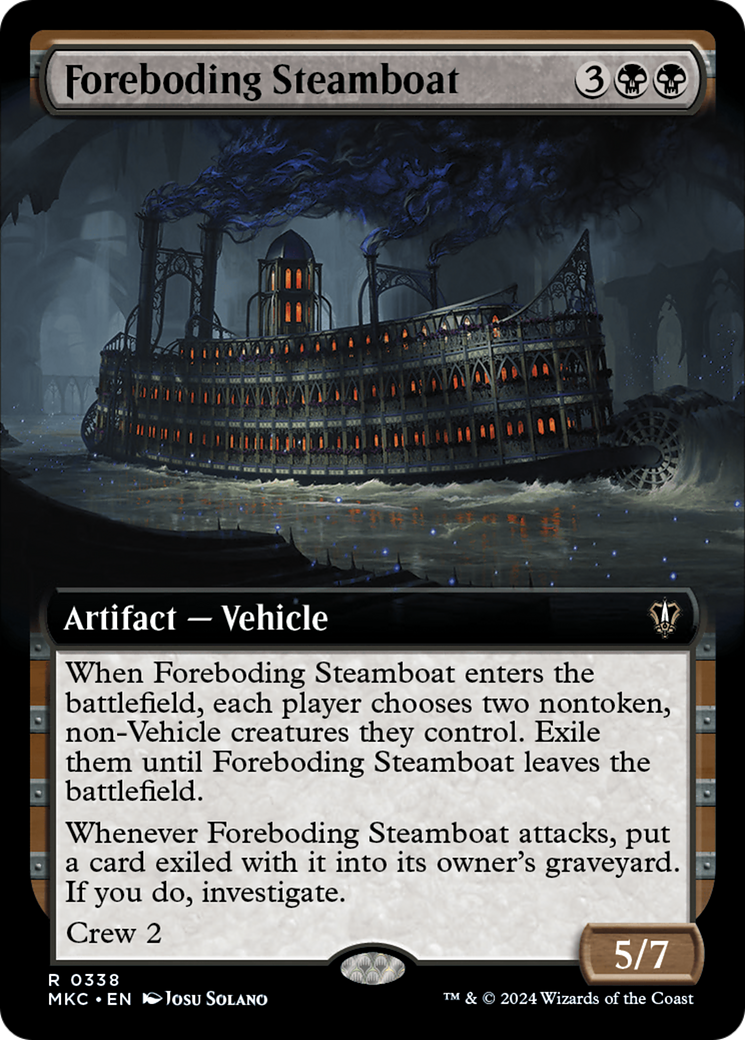 Foreboding Steamboat (Extended Art) [Murders at Karlov Manor Commander] | Devastation Store