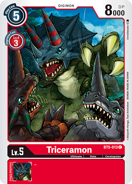 Triceramon [BT5-013] [Battle of Omni] | Devastation Store