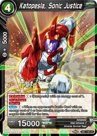 Katopesla, Sonic Justice (Divine Multiverse Draft Tournament) (DB2-148) [Tournament Promotion Cards] | Devastation Store