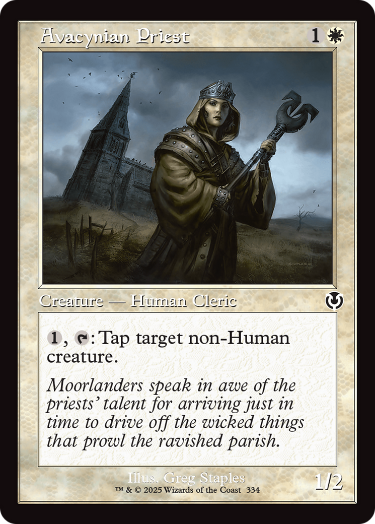Avacynian Priest (Retro Frame) [Innistrad Remastered] | Devastation Store