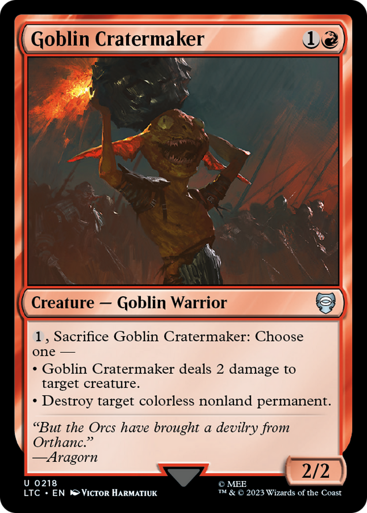 Goblin Cratermaker [The Lord of the Rings: Tales of Middle-Earth Commander] | Devastation Store