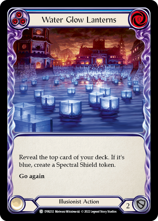 Water Glow Lanterns (Blue) [DYN232] (Dynasty)  Rainbow Foil | Devastation Store