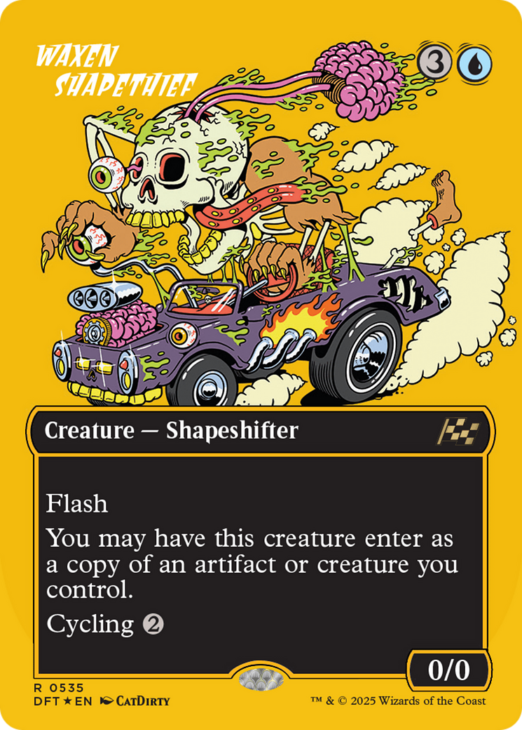 Waxen Shapethief (Borderless) (First-Place Foil) [Aetherdrift] | Devastation Store