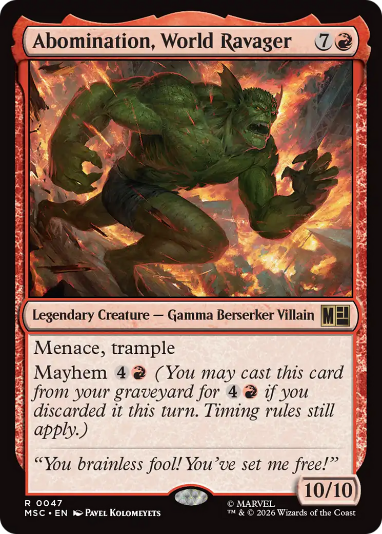 Abomination, World Ravager [Marvel Super Heroes Commander] | Devastation Store