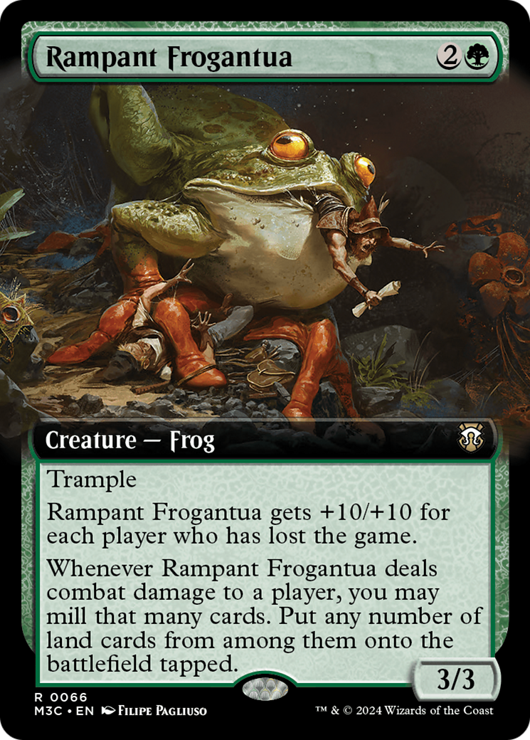 Rampant Frogantua (Extended Art) (Ripple Foil) [Modern Horizons 3 Commander] | Devastation Store