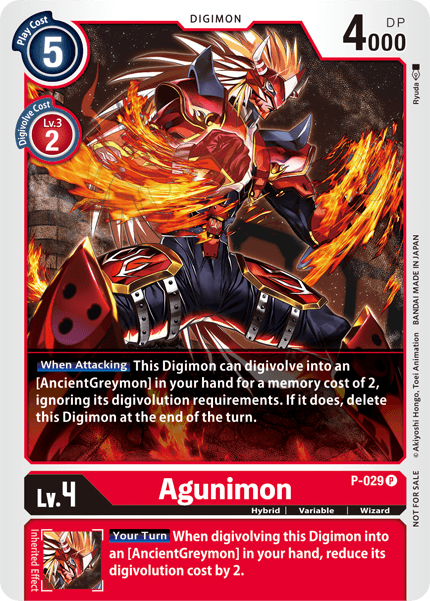 Agunimon [P-029] [Promotional Cards] | Devastation Store