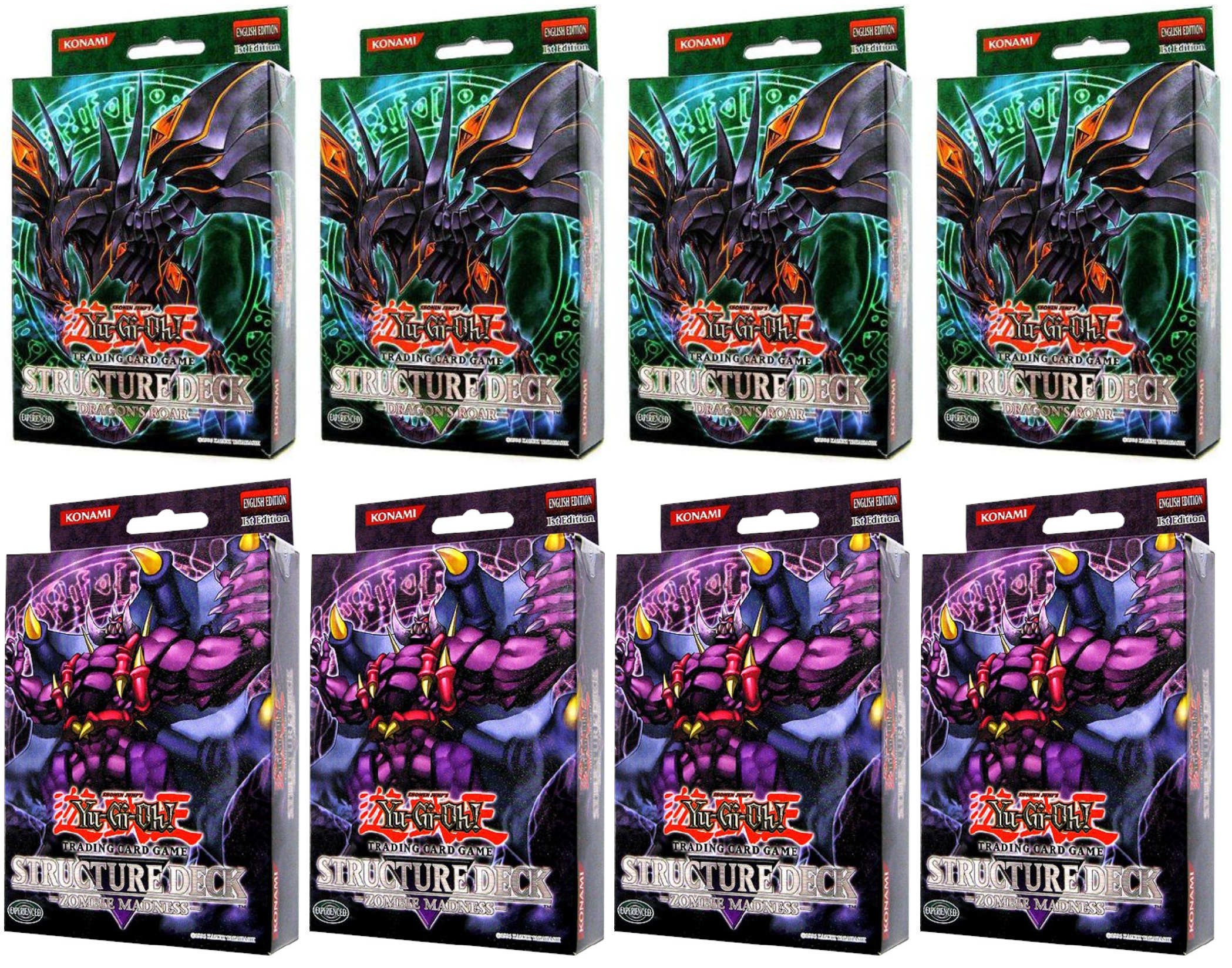 Dragon's Roar & Zombie Madness - Structure Deck Display (1st Edition) | Devastation Store