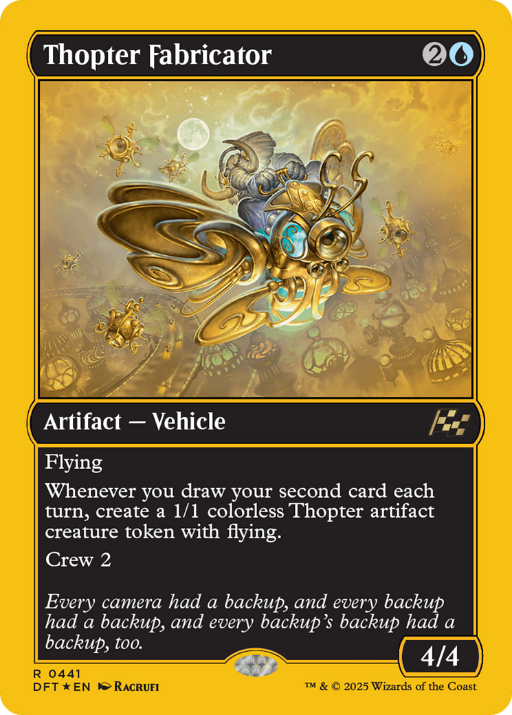 Thopter Fabricator (First-Place Foil) [Aetherdrift] | Devastation Store