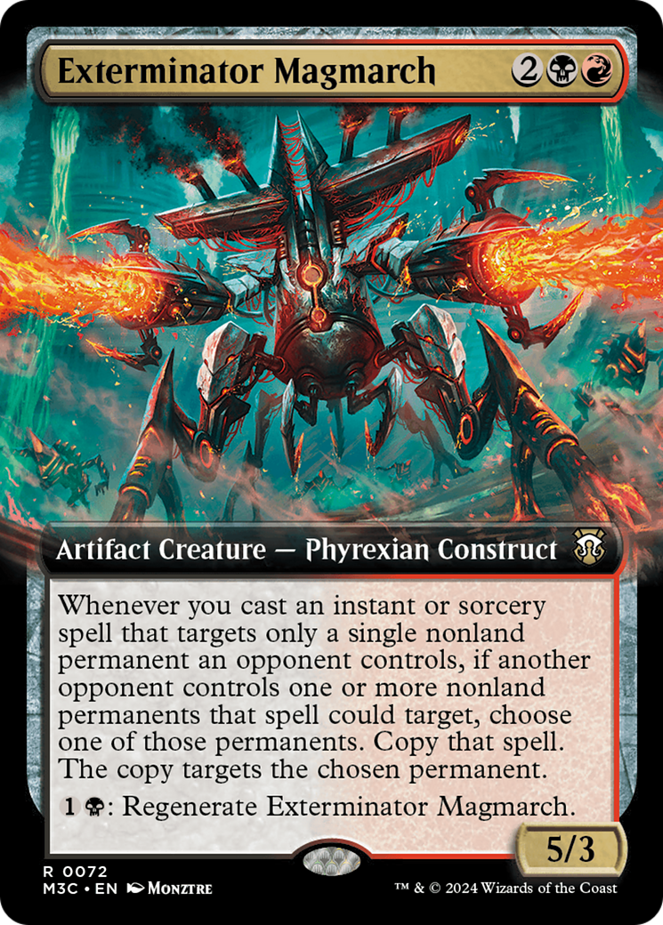 Exterminator Magmarch (Extended Art) (Ripple Foil) [Modern Horizons 3 Commander] | Devastation Store