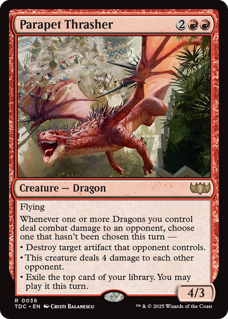Parapet Thrasher [Tarkir: Dragonstorm Commander] | Devastation Store