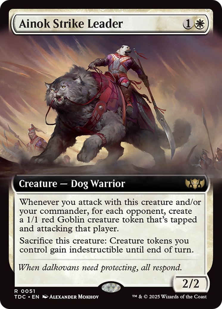 Ainok Strike Leader (Extended Art) [Tarkir: Dragonstorm Commander] | Devastation Store