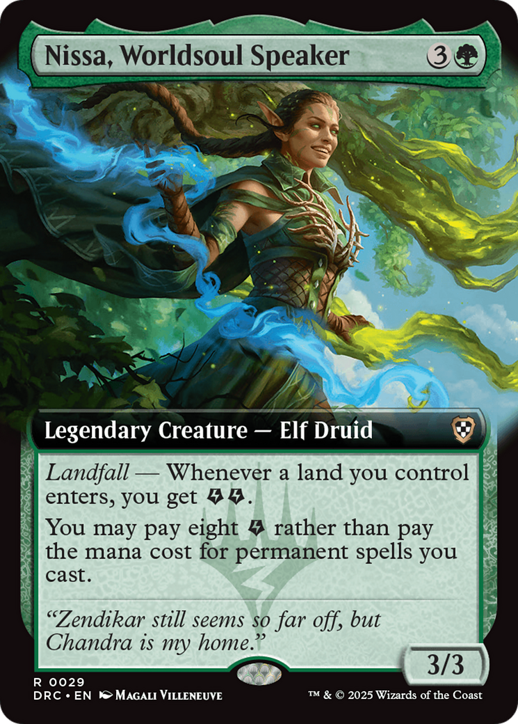Nissa, Worldsoul Speaker (Extended Art) [Aetherdrift Commander] | Devastation Store