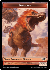 Treasure // Dinosaur Double-Sided Token [Outlaws of Thunder Junction Tokens] | Devastation Store