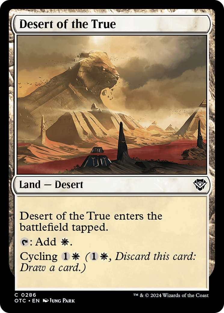 Desert of the True [Outlaws of Thunder Junction Commander] | Devastation Store