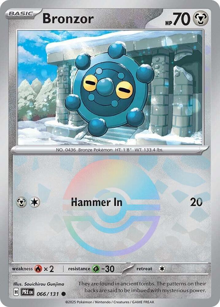 Bronzor (066/131) (Poke Ball Pattern) [Scarlet & Violet: Prismatic Evolutions] | Devastation Store