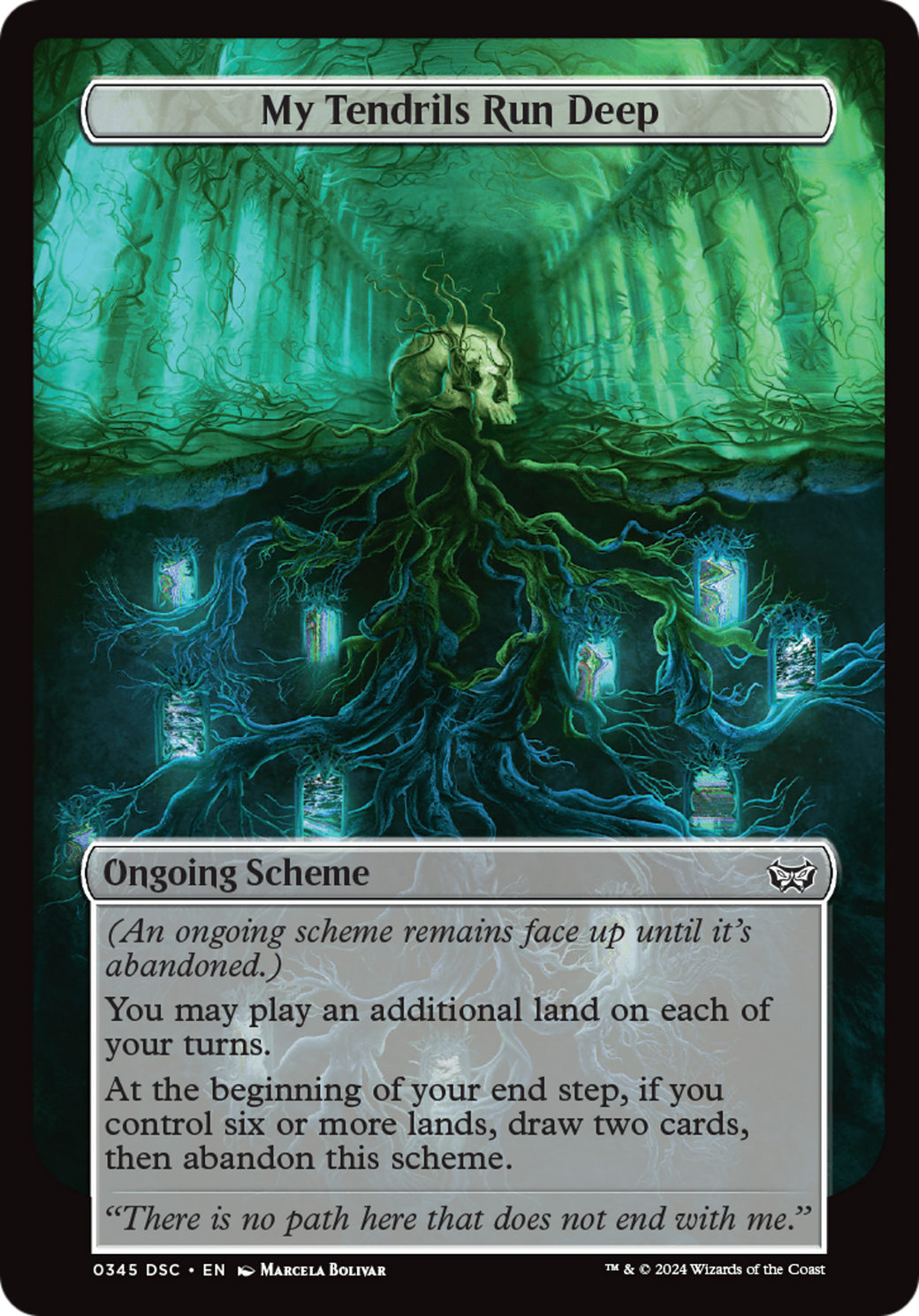 My Tendrils Run Deep (Full Art) [Duskmourn: House of Horror Commander] | Devastation Store