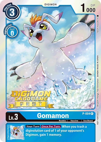 Gomamon [P-004] (Digimon Card Game Fest 2022) [Promotional Cards] | Devastation Store