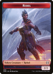 Rebel // The Hollow Sentinel Double-Sided Token [Phyrexia: All Will Be One Tokens] | Devastation Store
