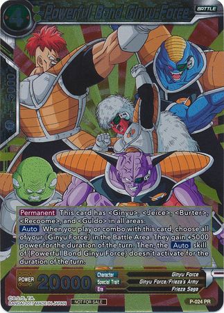 Powerful Bond Ginyu Force (P-024) [Promotion Cards] | Devastation Store