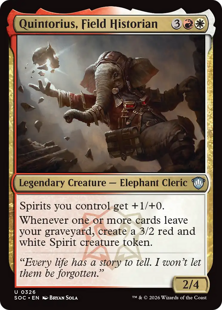 Quintorius, Field Historian [Secrets of Strixhaven Commander] | Devastation Store