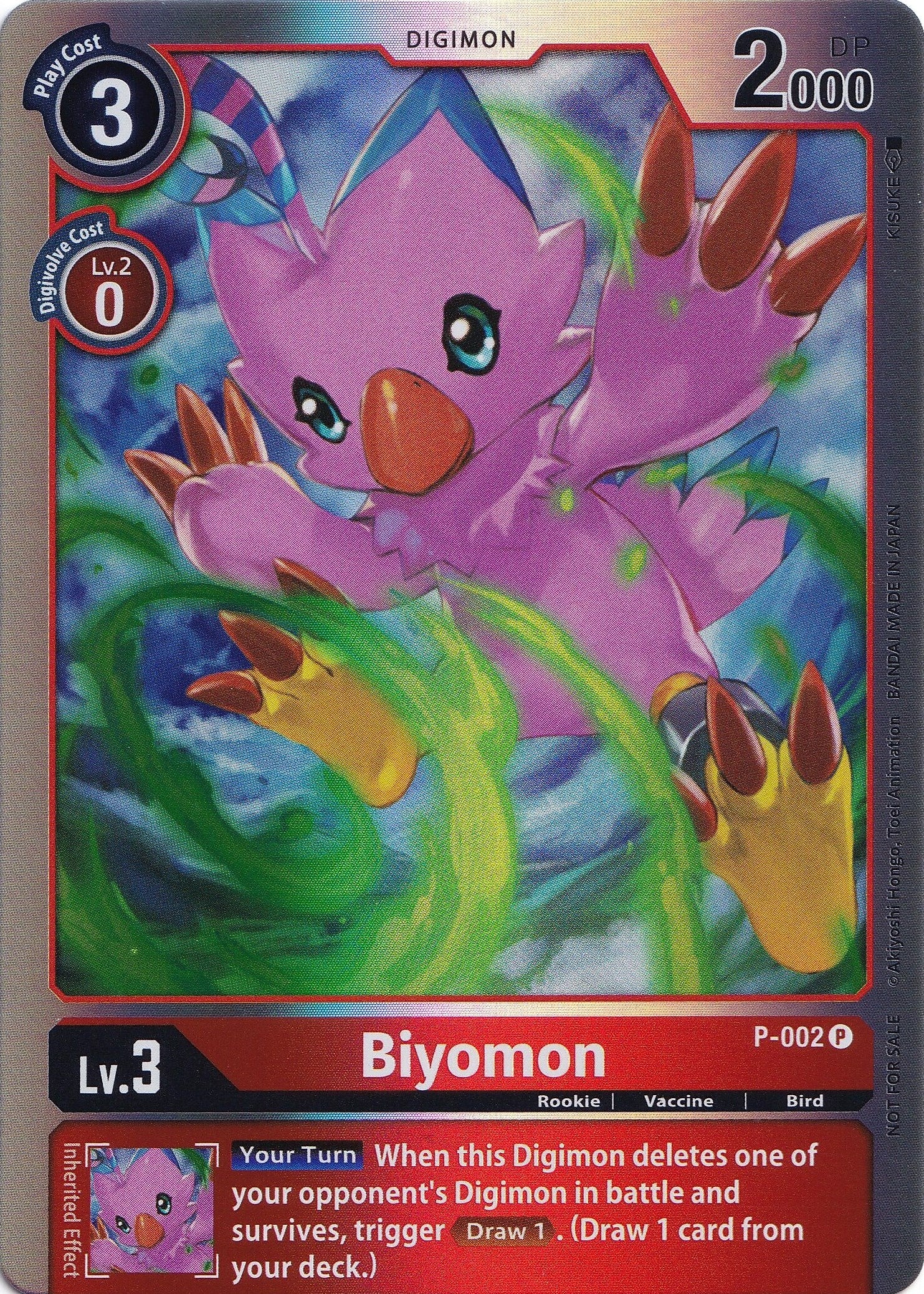 Biyomon [P-002] (Rainbow Foil) [Promotional Cards] | Devastation Store