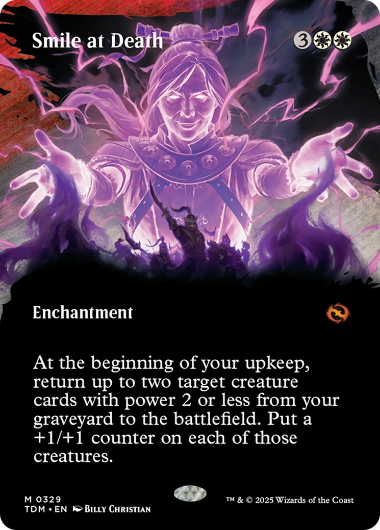 Smile at Death (Borderless) [Tarkir: Dragonstorm] | Devastation Store