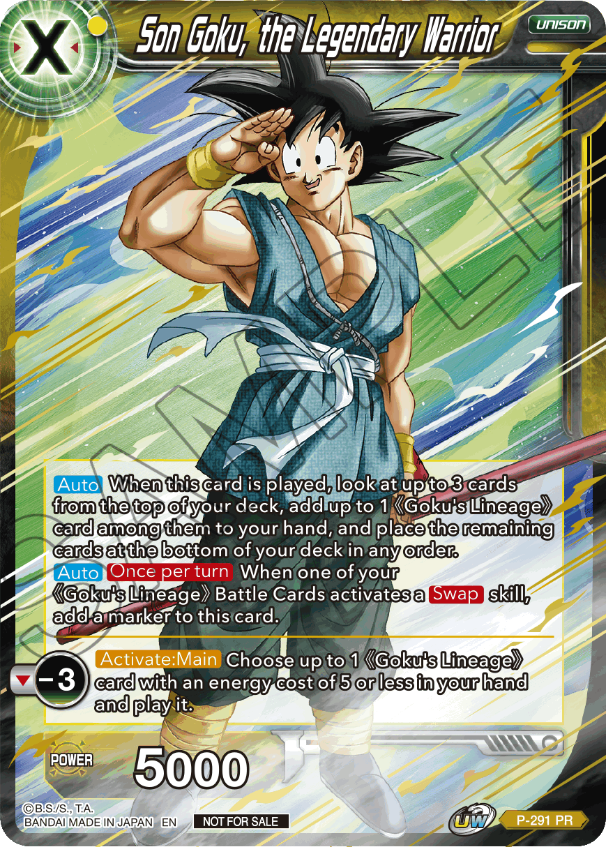 Son Goku, the Legendary Warrior (P-291) [Promotion Cards] | Devastation Store