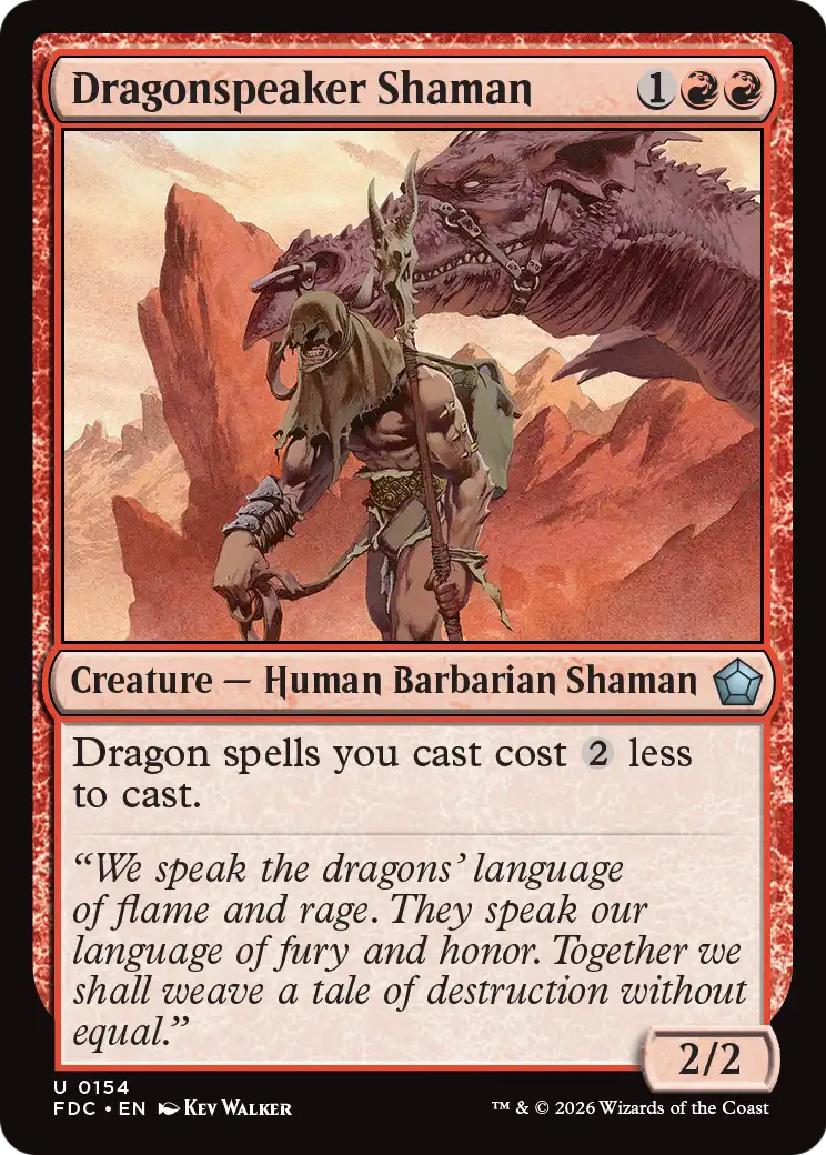 Dragonspeaker Shaman [Foundations Commander] | Devastation Store