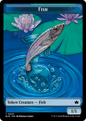 Fish // Tender Wildguide Double-Sided Token [Bloomburrow Tokens] | Devastation Store