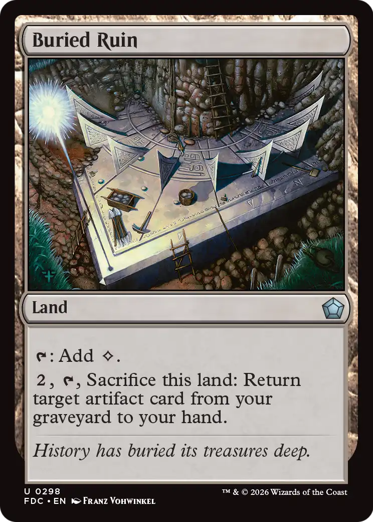 Buried Ruin [Foundations Commander] | Devastation Store