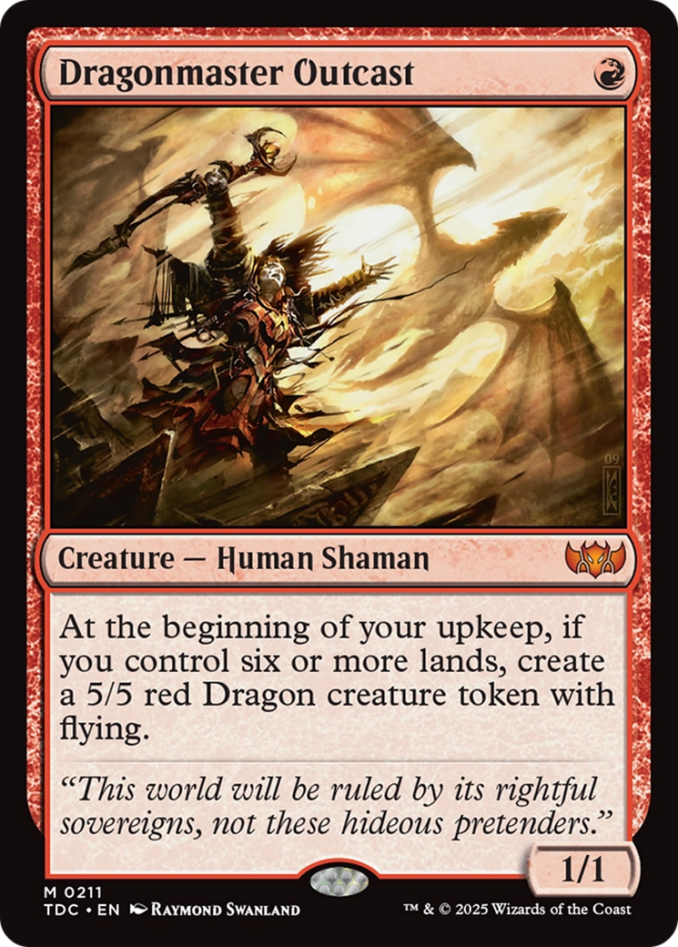 Dragonmaster Outcast [Tarkir: Dragonstorm Commander] | Devastation Store