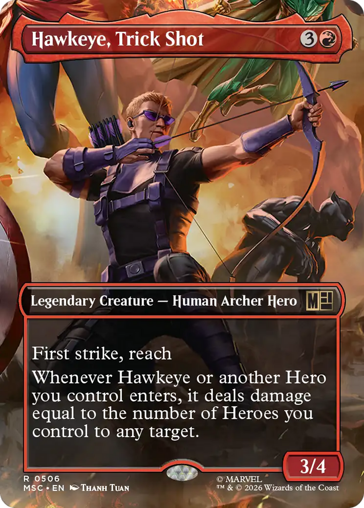 Hawkeye, Trick Shot (Borderless) [Marvel Super Heroes Commander] | Devastation Store
