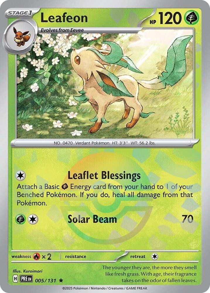 Leafeon (005/131) (Poke Ball Pattern) [Scarlet & Violet: Prismatic Evolutions] | Devastation Store