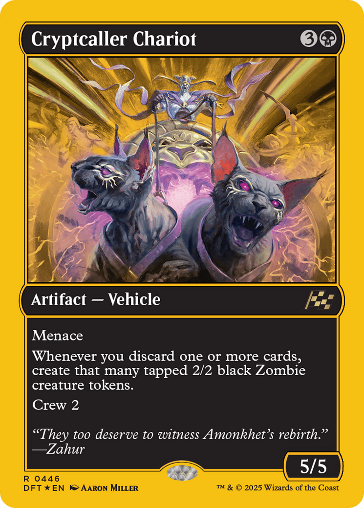 Cryptcaller Chariot (First-Place Foil) [Aetherdrift] | Devastation Store
