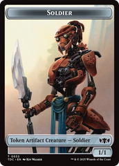 Solider (0032) // Copy Double-Sided Token [Tarkir: Dragonstorm Commander Tokens] | Devastation Store