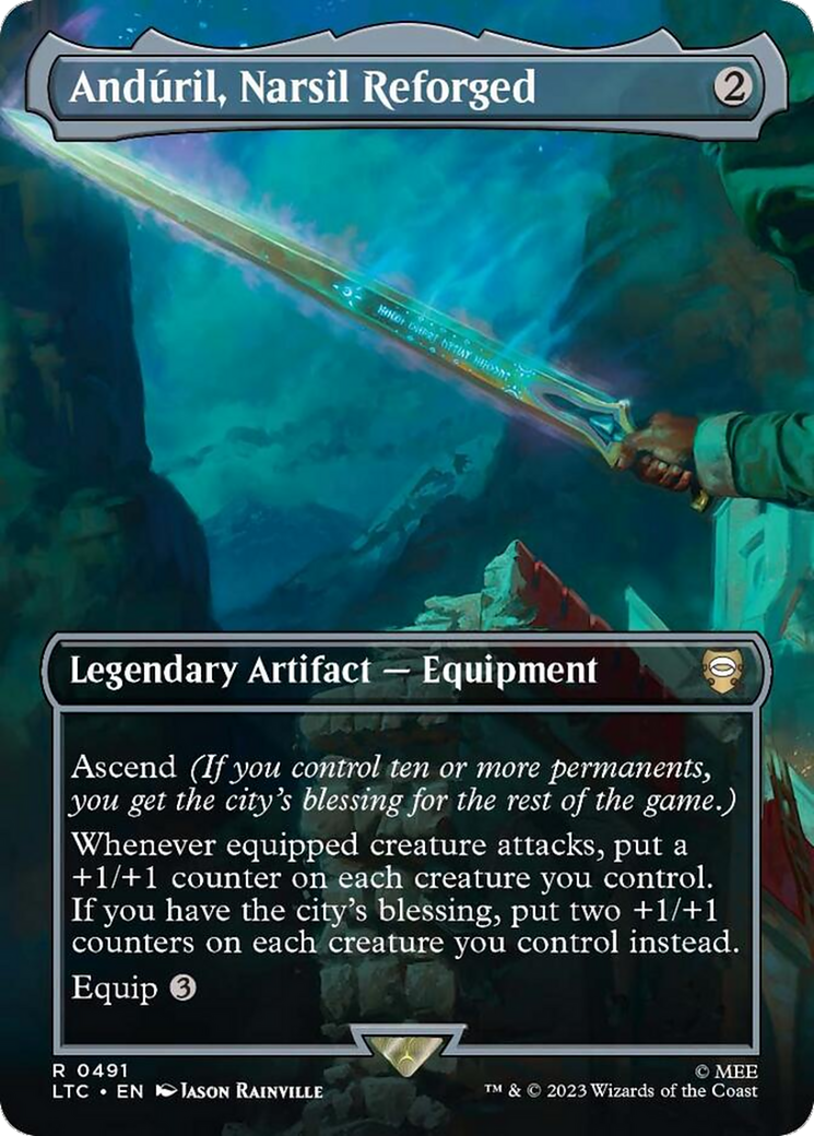 Anduril, Narsil Reforged (Borderless) [The Lord of the Rings: Tales of Middle-Earth Commander] | Devastation Store