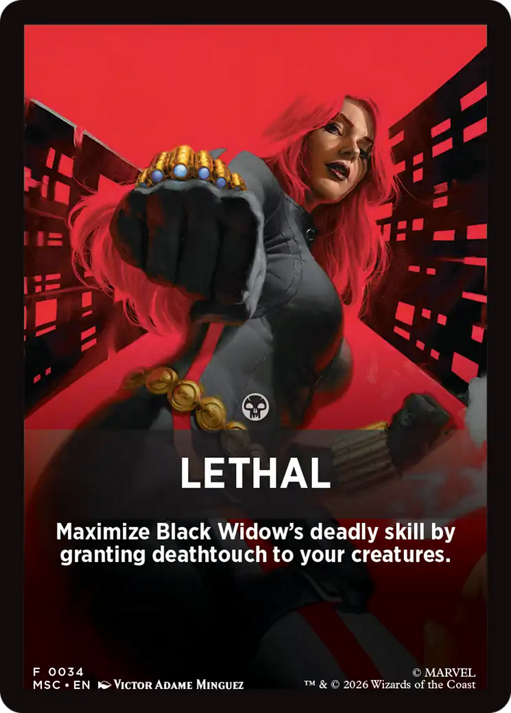 Lethal Theme Card [Marvel Super Heroes Commander] | Devastation Store