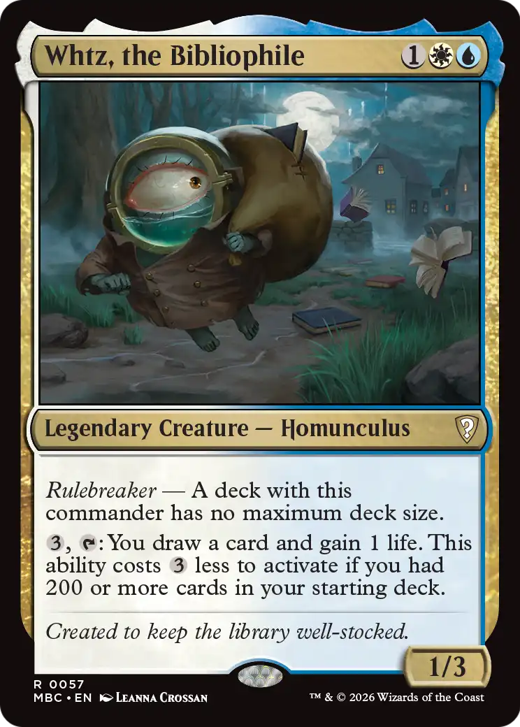 Whtz, the Bibliophile [Mystery Booster: Commander Edition] | Devastation Store