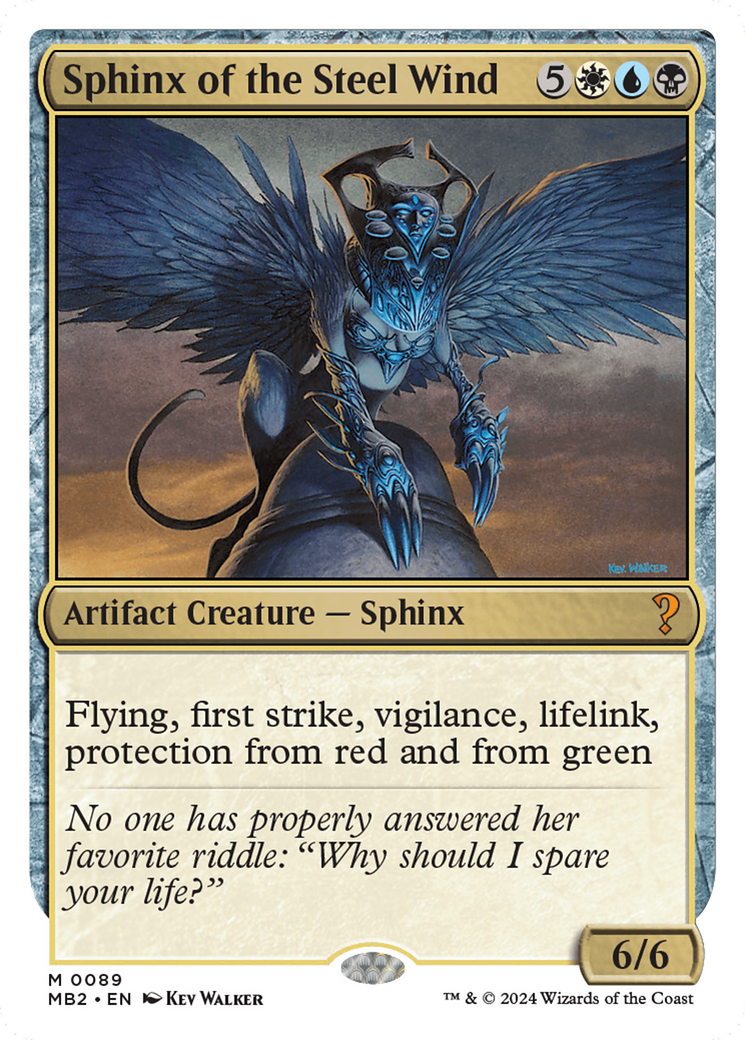 Sphinx of the Steel Wind (White Border) [Mystery Booster 2] | Devastation Store