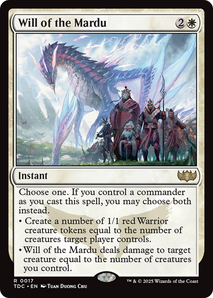 Will of the Mardu [Tarkir: Dragonstorm Commander] | Devastation Store