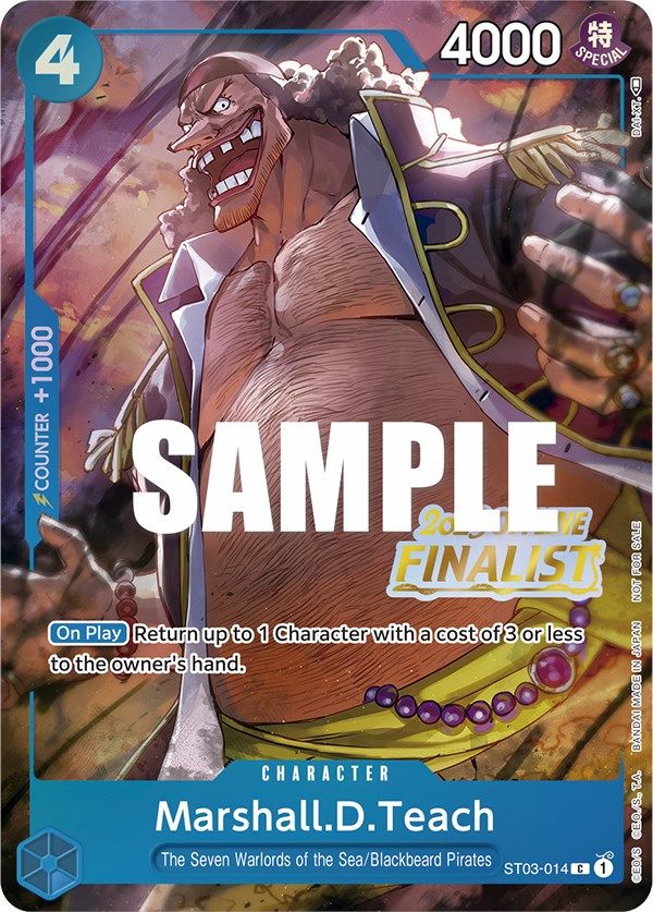 Marshall.D.Teach (Offline Regional 2023) [Finalist] [One Piece Promotion Cards] | Devastation Store