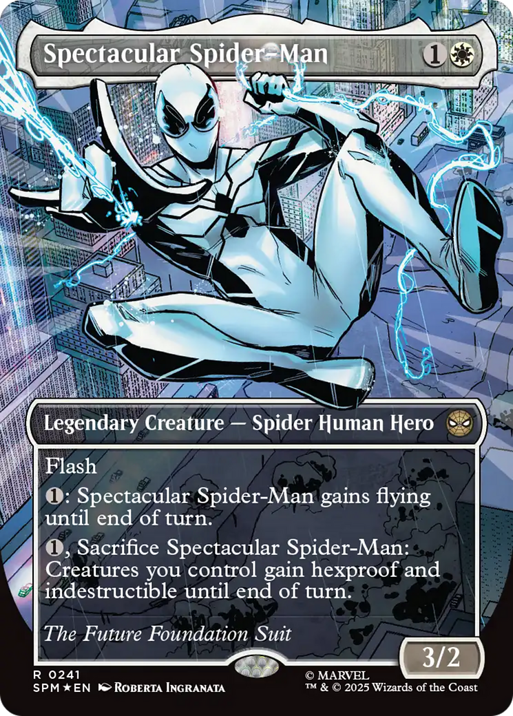 Spectacular Spider-Man (0241) (Borderless) (Textured Foil) [Marvel's Spider-Man] | Devastation Store