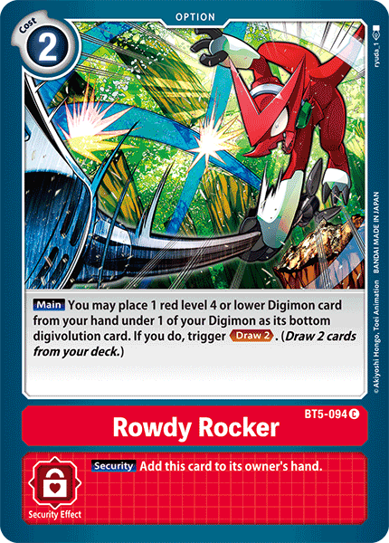Rowdy Rocker [BT5-094] [Battle of Omni] | Devastation Store