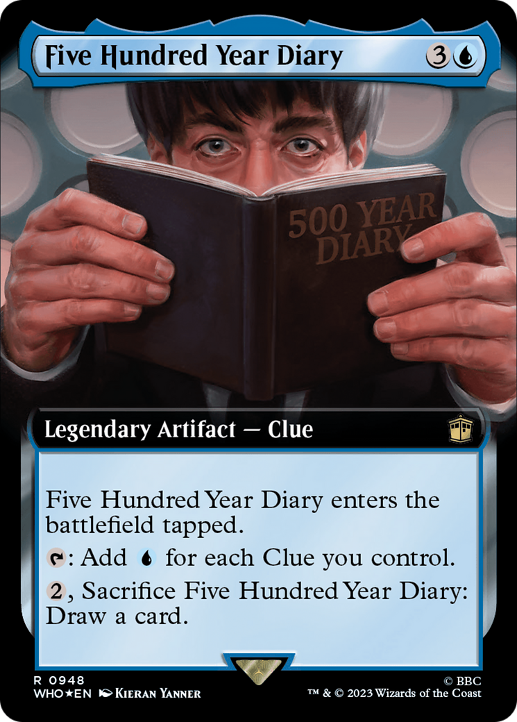 Five Hundred Year Diary (Extended Art) (Surge Foil) [Doctor Who] | Devastation Store