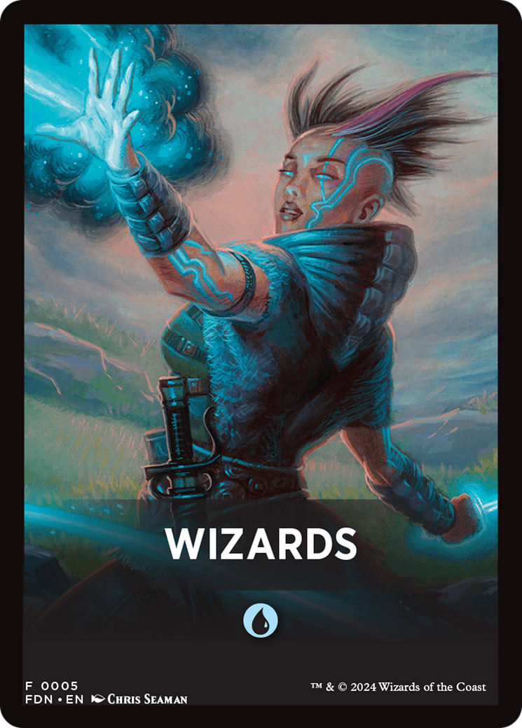 Wizards Theme Card [Foundations Tokens] | Devastation Store