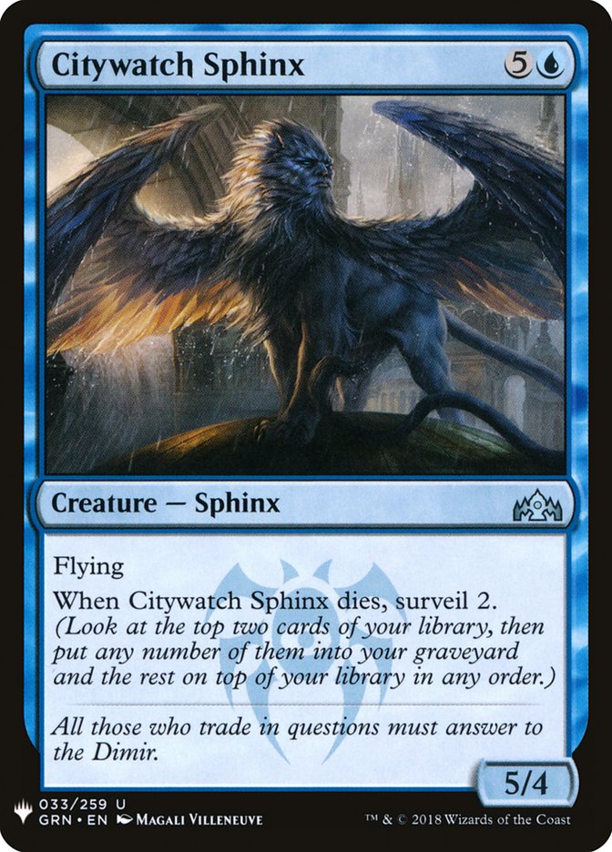 Citywatch Sphinx [Mystery Booster] | Devastation Store